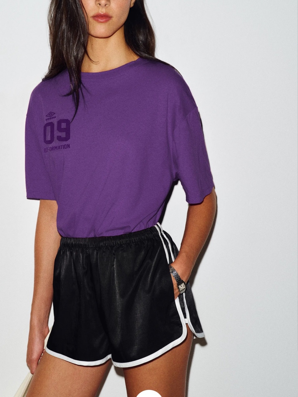 Reformation x Umbro collab tee